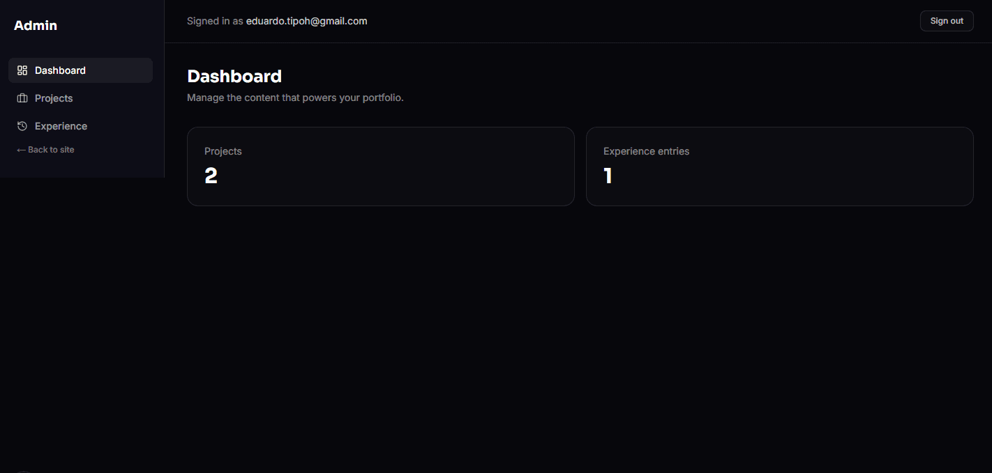 CMS Portfolio screenshot 4