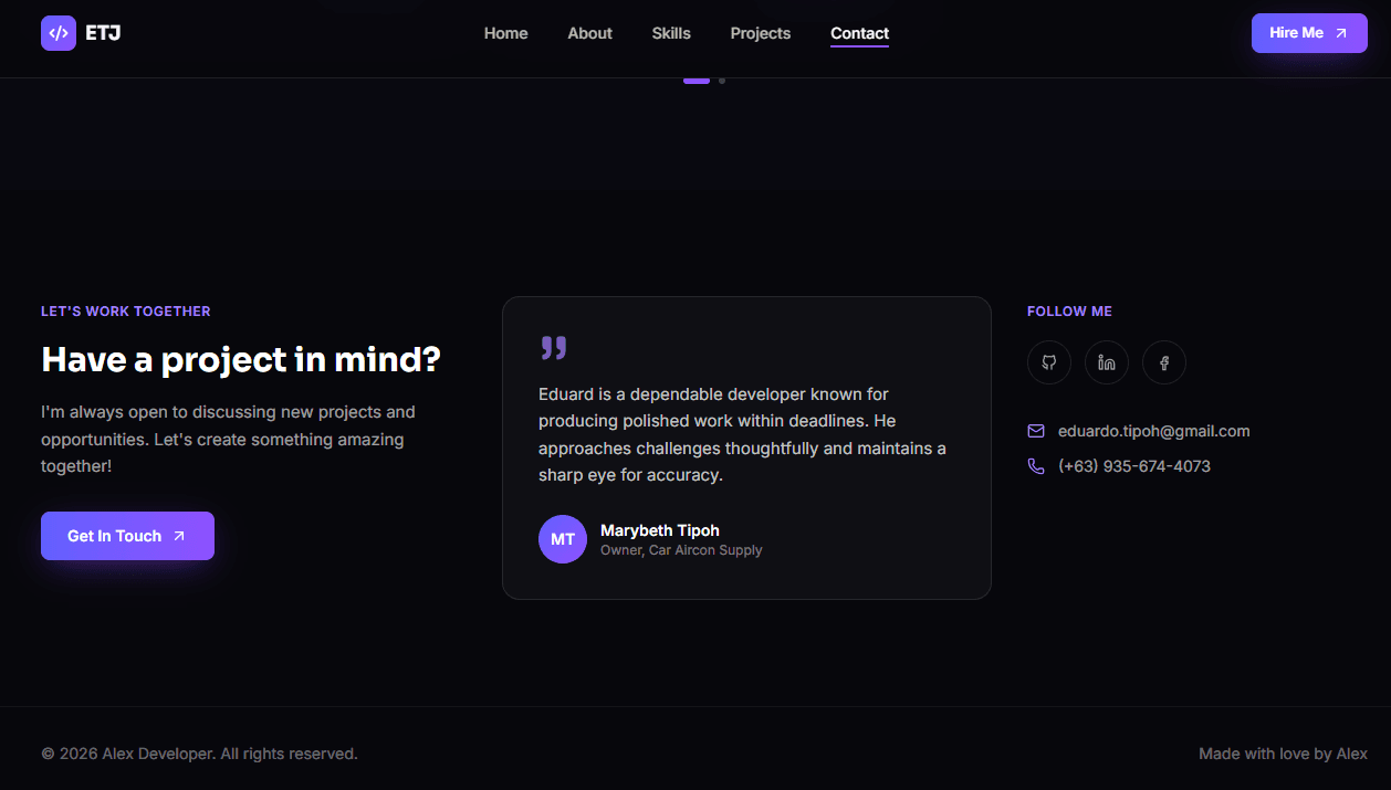 CMS Portfolio screenshot 3